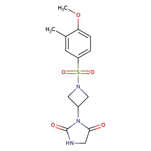 3-[1-(4-methoxy-3-methylbenzenesulfonyl)azetidin-3-yl]imidazolidine-2,4-dione