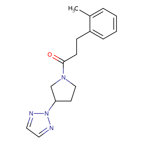 3-(2-methylphenyl)-1-[3-(2H-1,2,3-triazol-2-yl)pyrrolidin-1-yl]propan-1-one