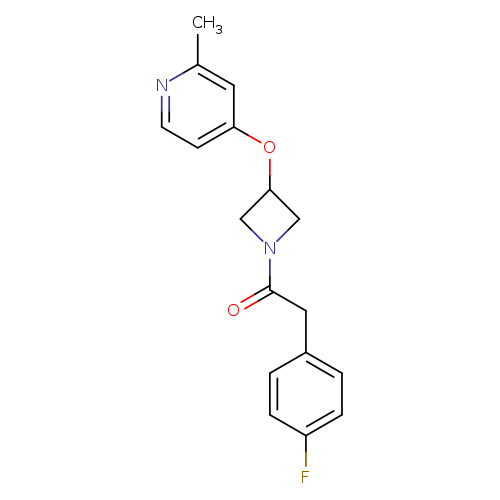 2-(4-fluorophenyl)-1-{3-[(2-methylpyridin-4-yl)oxy]azetidin-1-yl}ethan-1-one