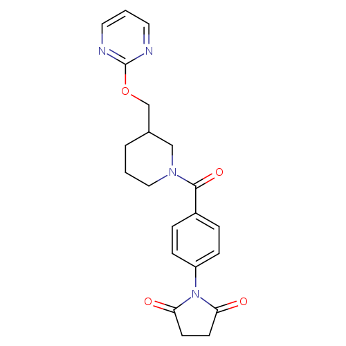 1-(4-{3-[(pyrimidin-2-yloxy)methyl]piperidine-1-carbonyl}phenyl)pyrrolidine-2,5-dione
