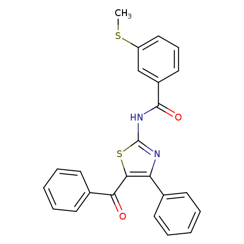 N-(5-benzoyl-4-phenyl-1,3-thiazol-2-yl)-3-(methylsulfanyl)benzamide