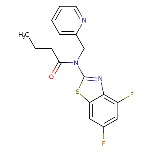 N-(4,6-difluoro-1,3-benzothiazol-2-yl)-N-[(pyridin-2-yl)methyl]butanamide