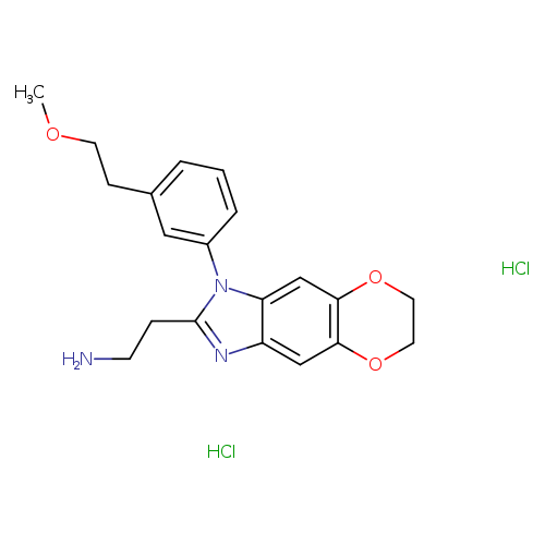 2-{6-[3-(2-methoxyethyl)phenyl]-10,13-dioxa-4,6-diazatricyclo[7.4.0.0,3,7]trideca-1(9),2,4,7-tetraen-5-yl}ethan-1-aminedihydrochloride