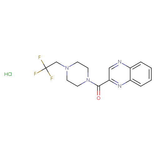 2-[4-(2,2,2-trifluoroethyl)piperazine-1-carbonyl]quinoxaline hydrochloride