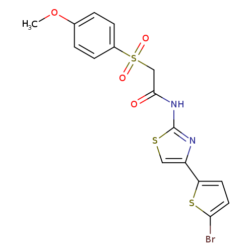 N-[4-(5-bromothiophen-2-yl)-1,3-thiazol-2-yl]-2-(4-methoxybenzenesulfonyl)acetamide