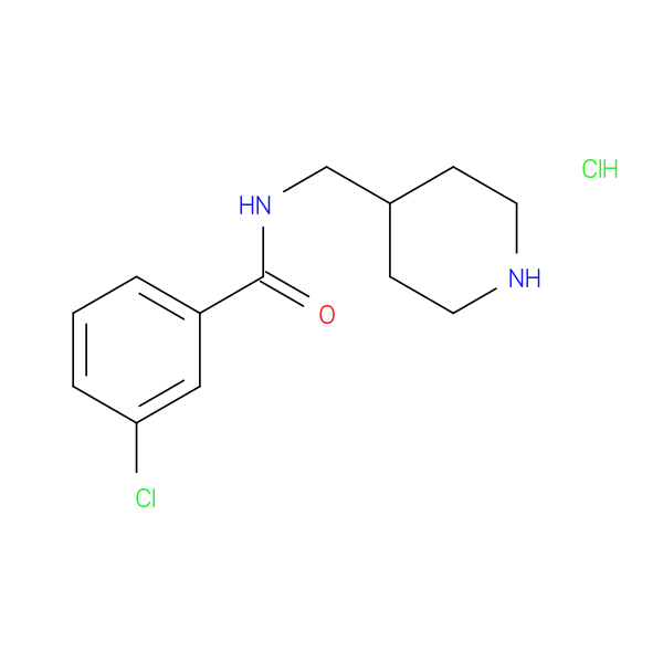 3-Chloro-N-(4-piperidinylmethyl)benzamide hydrochloride
