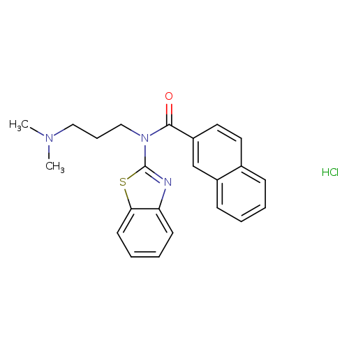 N-(1,3-benzothiazol-2-yl)-N-[3-(dimethylamino)propyl]naphthalene-2-carboxamide hydrochloride