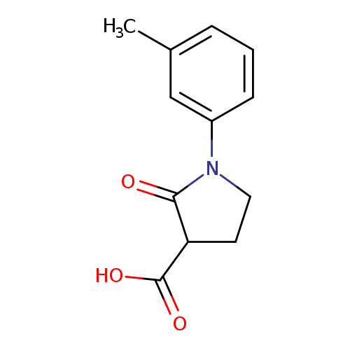 2-Oxo-1-m-tolyl pyrrolidine-3-carboxylic Acid