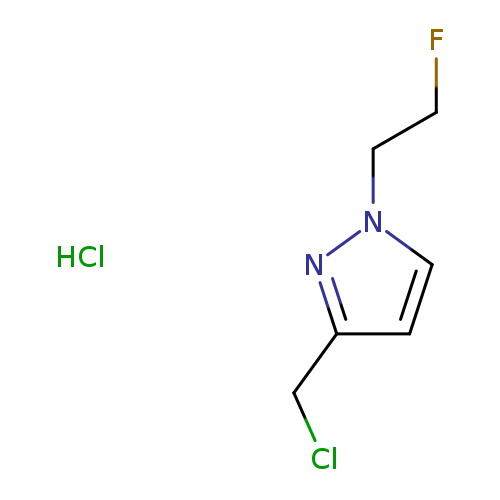 3-(chloromethyl)-1-(2-fluoroethyl)-1H-pyrazole hydrochloride