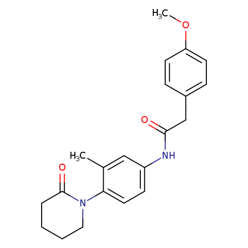 2-(4-methoxyphenyl)-N-[3-methyl-4-(2-oxopiperidin-1-yl)phenyl]acetamide