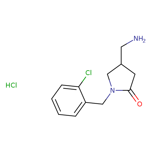 (4R)-4-(aminomethyl)-1-[(2-chlorophenyl)methyl]pyrrolidin-2-one
