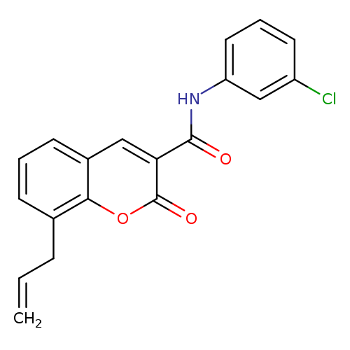 N-(3-chlorophenyl)-2-oxo-8-(prop-2-en-1-yl)-2H-chromene-3-carboxamide