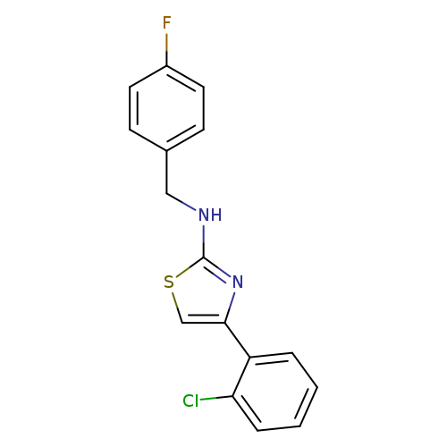 4-(2-chlorophenyl)-N-[(4-fluorophenyl)methyl]-1,3-thiazol-2-amine