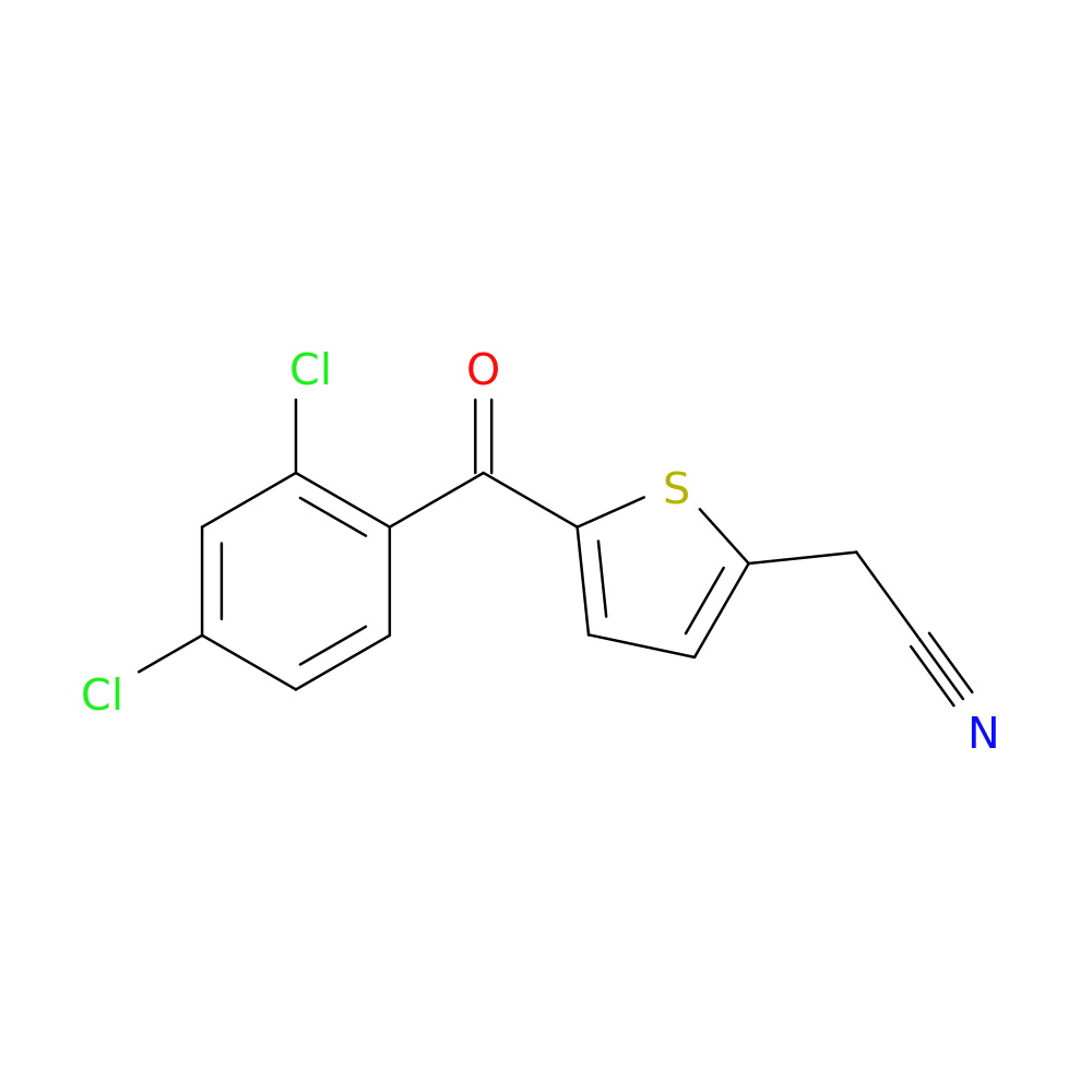 2-(5-(2,4-Dichlorobenzoyl)thiophen-2-yl)acetonitrile