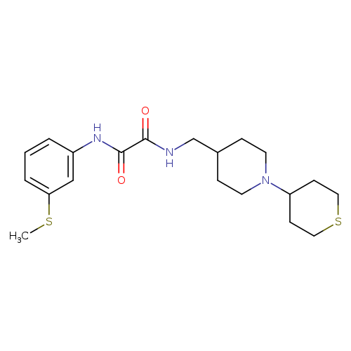N'-[3-(methylsulfanyl)phenyl]-N-{[1-(thian-4-yl)piperidin-4-yl]methyl}ethanediamide