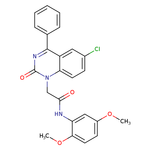 2-(6-chloro-2-oxo-4-phenyl-1,2-dihydroquinazolin-1-yl)-N-(2,5-dimethoxyphenyl)acetamide