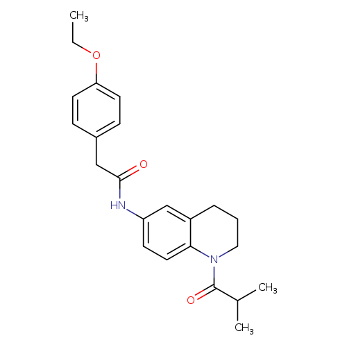 2-(4-ethoxyphenyl)-N-[1-(2-methylpropanoyl)-1,2,3,4-tetrahydroquinolin-6-yl]acetamide