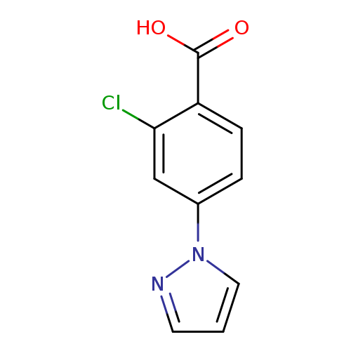 2-Chloro-4-(1H-pyrazol-1-yl)benzenecarboxylic acid