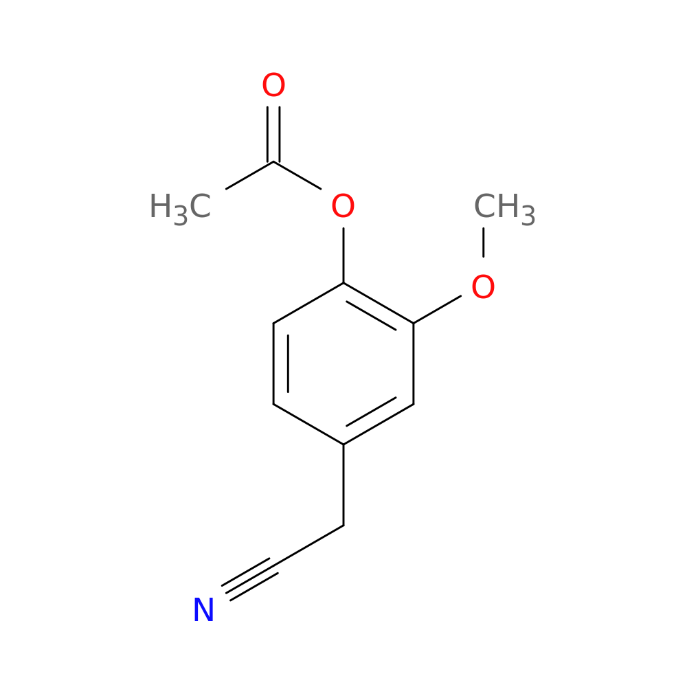 4-(Cyanomethyl)-2-methoxyphenyl acetate