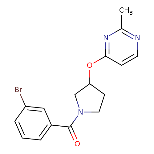 4-{[1-(3-bromobenzoyl)pyrrolidin-3-yl]oxy}-2-methylpyrimidine