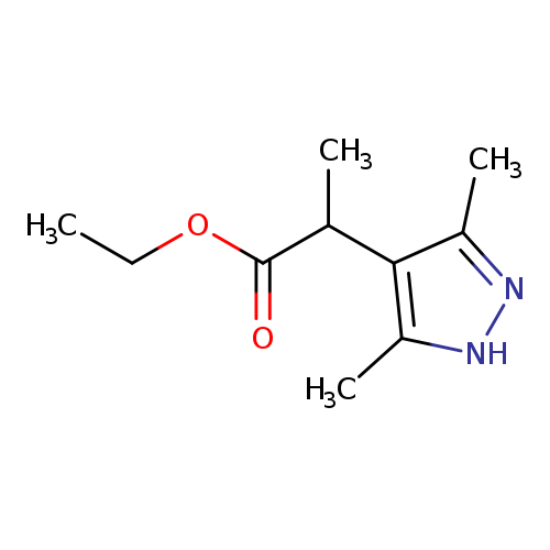ethyl 2-(3,5-dimethyl-1H-pyrazol-4-yl)propanoate