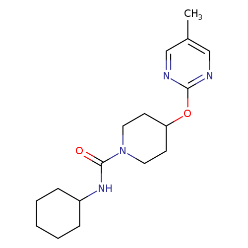N-cyclohexyl-4-[(5-methylpyrimidin-2-yl)oxy]piperidine-1-carboxamide