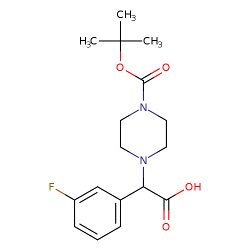 2-(4-Boc-piperazinyl)-2-(3-fluoro-phenyl)acetic acid