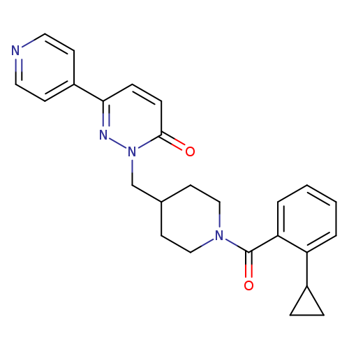 2-{[1-(2-cyclopropylbenzoyl)piperidin-4-yl]methyl}-6-(pyridin-4-yl)-2,3-dihydropyridazin-3-one