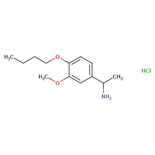 1-(4-butoxy-3-methoxyphenyl)ethan-1-amine hydrochloride