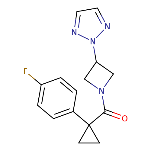 2-{1-[1-(4-fluorophenyl)cyclopropanecarbonyl]azetidin-3-yl}-2H-1,2,3-triazole
