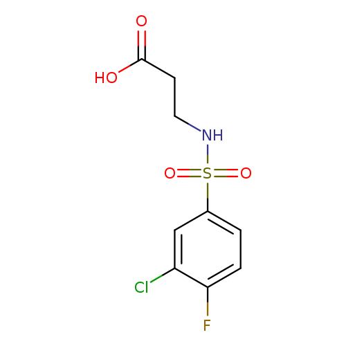 3-[[(3-CHLORO-4-FLUOROPHENYL)SULFONYL]AMINO]PROPANOIC ACID