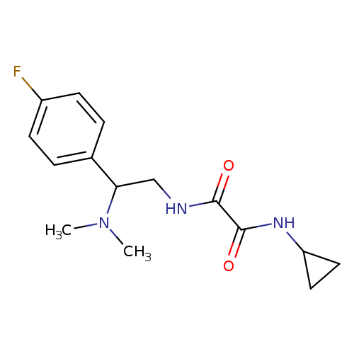 N-cyclopropyl-N'-[2-(dimethylamino)-2-(4-fluorophenyl)ethyl]ethanediamide