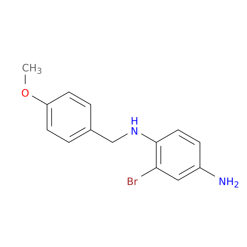 2-Bromo-1-N-[(4-methoxyphenyl)methyl]benzene-1,4-diamine