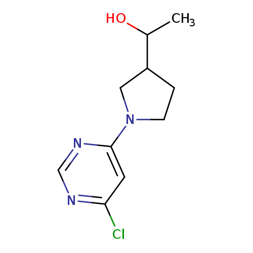 1-[1-(6-chloropyrimidin-4-yl)pyrrolidin-3-yl]ethan-1-ol