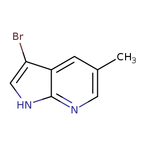 1H-Pyrrolo[2,3-b]pyridine, 3-bromo-5-methyl-