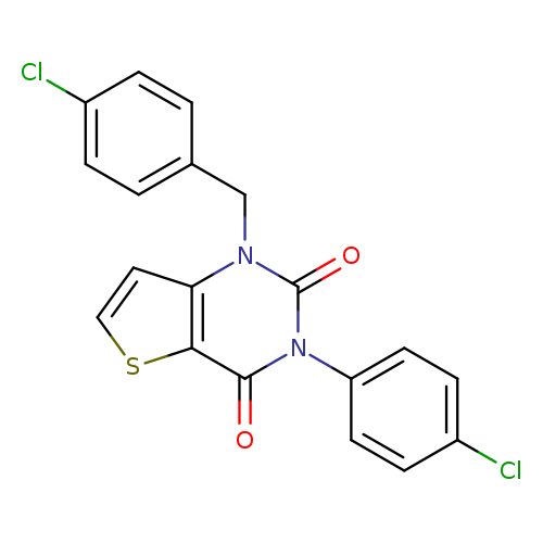 3-(4-chlorophenyl)-1-[(4-chlorophenyl)methyl]-1H,2H,3H,4H-thieno[3,2-d]pyrimidine-2,4-dione