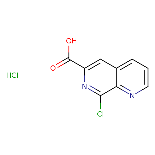 8-chloro-1,7-naphthyridine-6-carboxylicacidhydrochloride