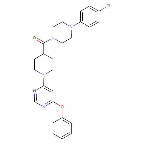 4-{4-[4-(4-chlorophenyl)piperazine-1-carbonyl]piperidin-1-yl}-6-phenoxypyrimidine