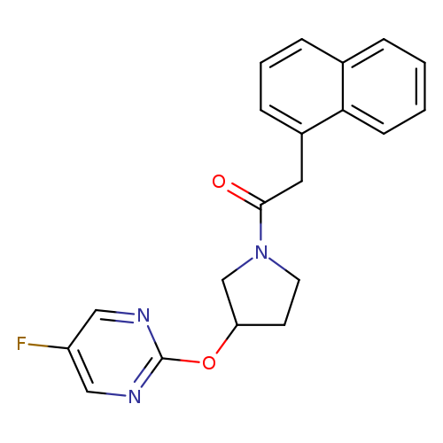 1-{3-[(5-fluoropyrimidin-2-yl)oxy]pyrrolidin-1-yl}-2-(naphthalen-1-yl)ethan-1-one