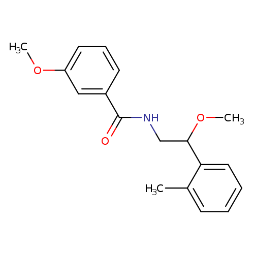 3-methoxy-N-[2-methoxy-2-(2-methylphenyl)ethyl]benzamide
