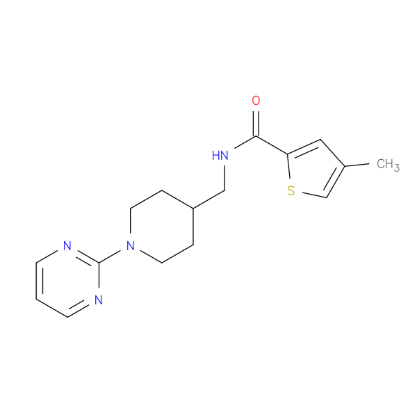 4-methyl-N-{[1-(pyrimidin-2-yl)piperidin-4-yl]methyl}thiophene-2-carboxamide