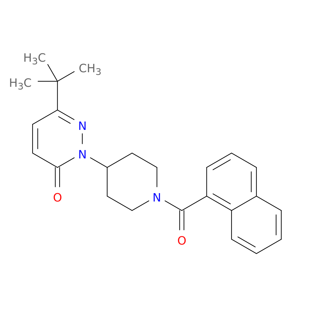 6-tert-butyl-2-[1-(naphthalene-1-carbonyl)piperidin-4-yl]-2,3-dihydropyridazin-3-one