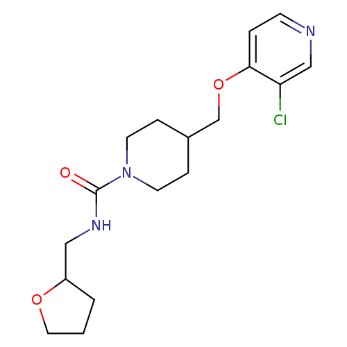 4-{[(3-chloropyridin-4-yl)oxy]methyl}-N-[(oxolan-2-yl)methyl]piperidine-1-carboxamide
