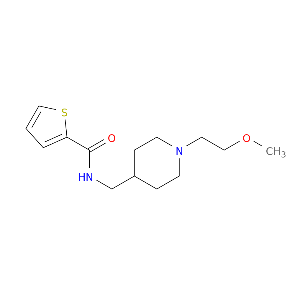 N-{[1-(2-methoxyethyl)piperidin-4-yl]methyl}thiophene-2-carboxamide