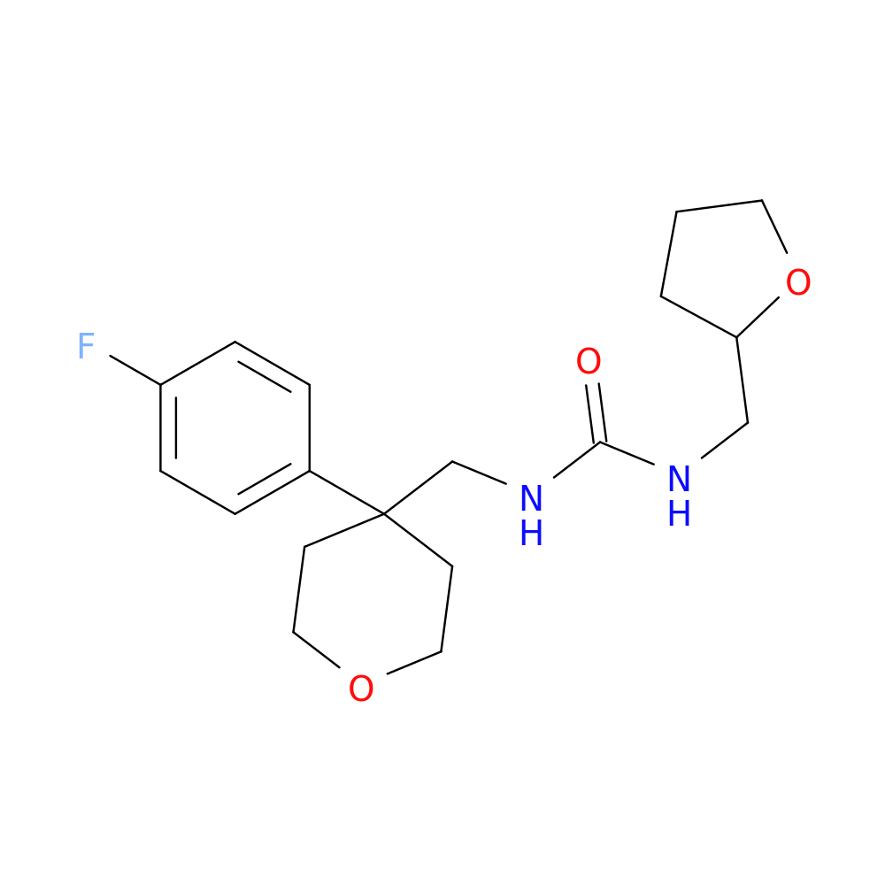 1-{[4-(4-fluorophenyl)oxan-4-yl]methyl}-3-[(oxolan-2-yl)methyl]urea