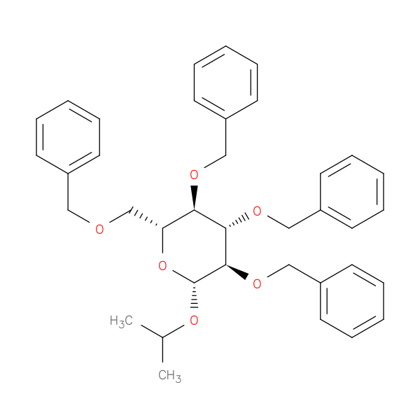 β-D-Glucopyranoside, 1-methylethyl 2,3,4,6-tetrakis-O-(phenylmethyl)-