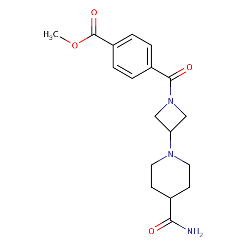 methyl 4-[3-(4-carbamoylpiperidin-1-yl)azetidine-1-carbonyl]benzoate