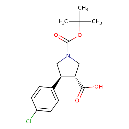 trans-1-Boc-4-(4-chlorophenyl)-3-pyrrolidinecarboxylic acid