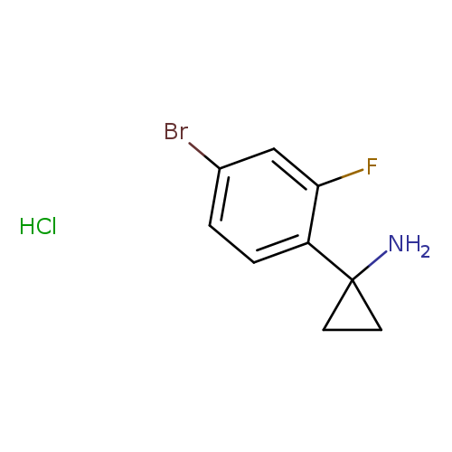 1-(4-bromo-2-fluorophenyl)cyclopropan-1-aminehydrochloride