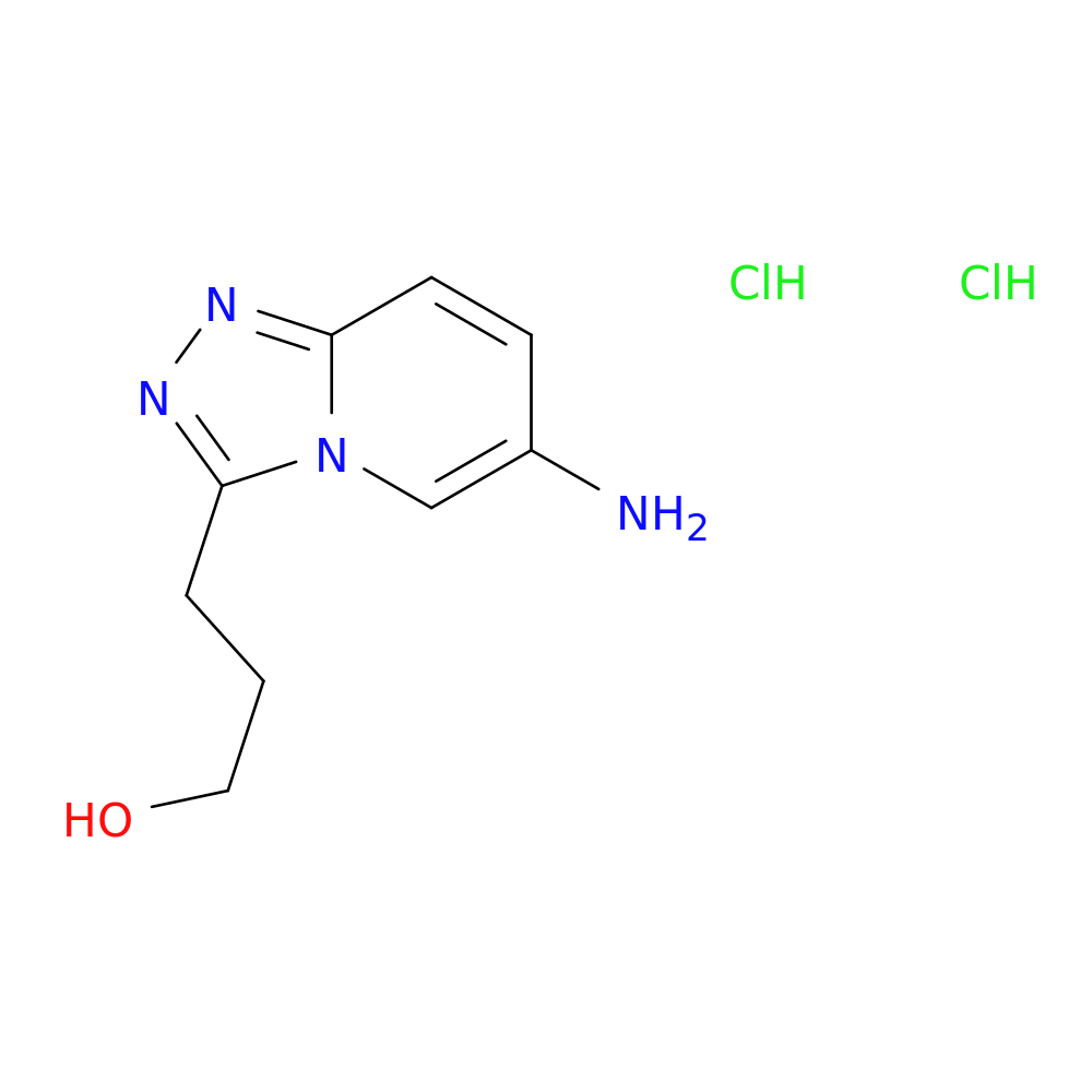 3-{6-amino-[1,2,4]triazolo[4,3-a]pyridin-3-yl}propan-1-ol dihydrochloride